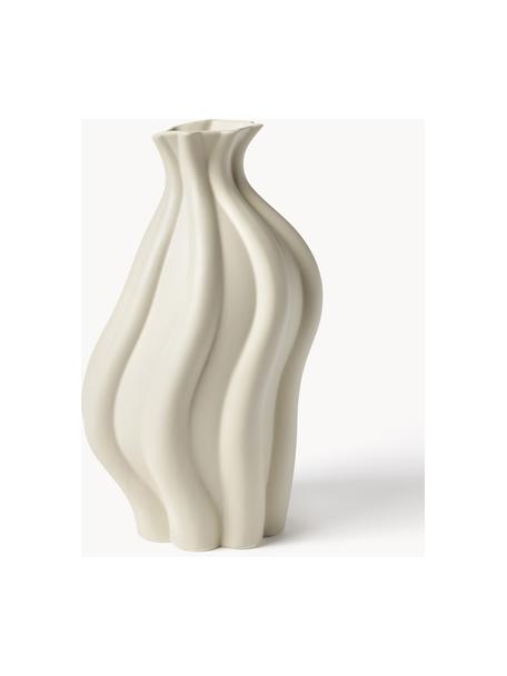 Vaso da pavimento bianco alto 60 cm, decorativo grande vaso in ceramica per  soggiorno, porta fiori a righe per decorazioni