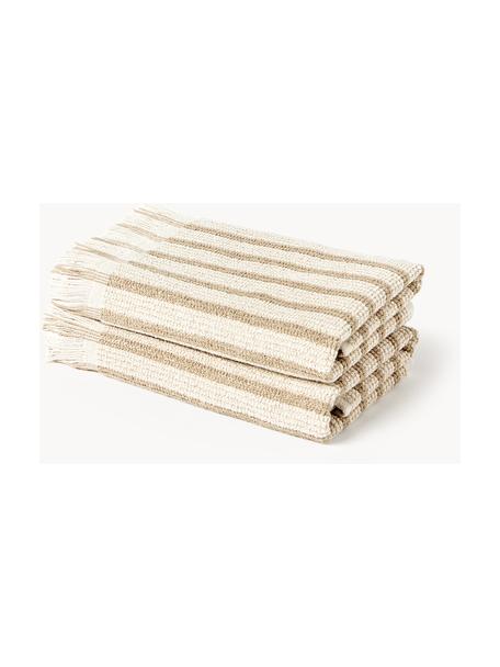 Asciugamano in varie misure Irma, Beige, Asciugamano per ospiti XS, Larg. 30 x Lung. 30 cm, 2 pz