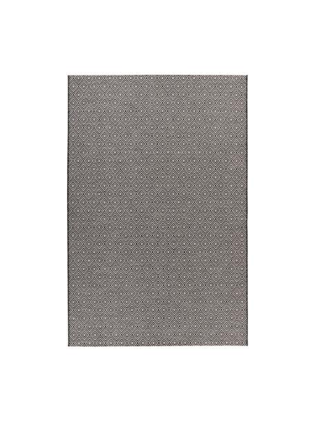 Tapis d'intérieur/d'extérieur avec motif graphique Nordic, 100 % polypropylène, Tons gris, larg. 80 x long. 150 cm (taille XS)