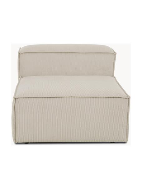 Manšestrový středový modul Lennon, Světle béžová, Š 89 cm, H 119 cm