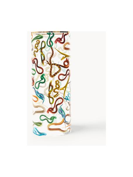 Glas-Vase Snakes, H 50 cm, Vase: Glas, Rand: Gold, Snakes, Ø 20 x H 50 cm