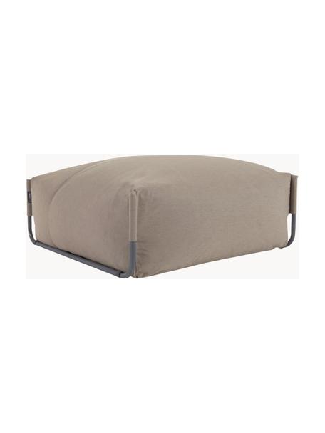 Outdoor-Pouf Square, Bezug: Polyester, Polypropylen, , Gestell: Aluminium, lackiert, Beige, B 101 x T 101 cm