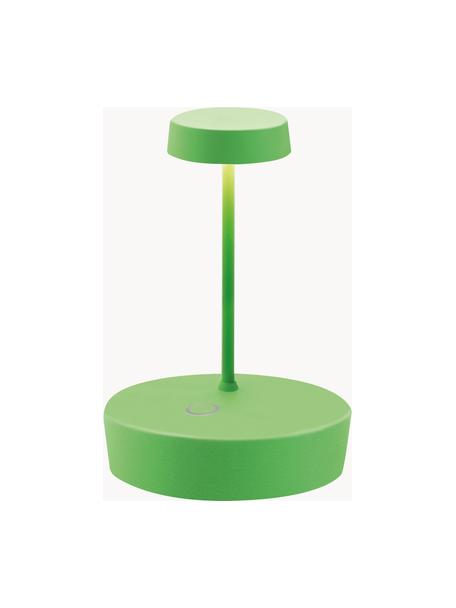 Lámpara de mesa LED móvil regulable Swap Mini, Lámpara: aluminio recubierto Cable, Verde claro, Ø 10 x Al 15 cm