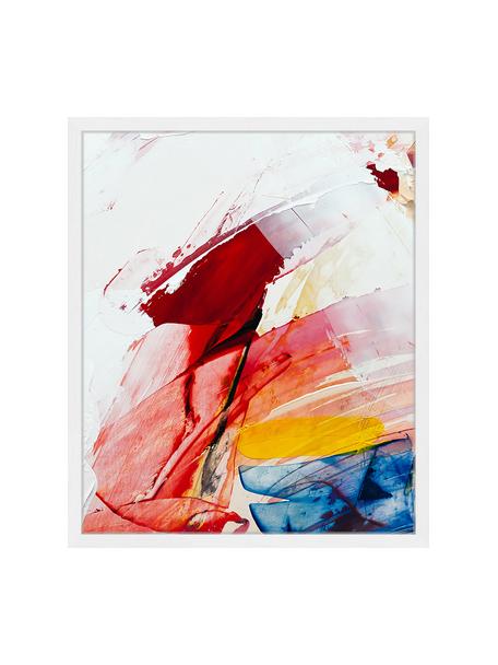 Gerahmter Digitaldruck Abstract Art II, Bild: Digitaldruck auf Papier, , Rahmen: Holz, lackiert, Front: Plexiglas, Mehrfarbig, B 53 x H 63 cm