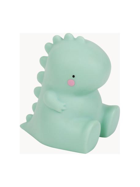 Lampada per bambini con funzione timer T-Rex, Plastica, Verde menta, Larg. 13 x Alt. 13 cm