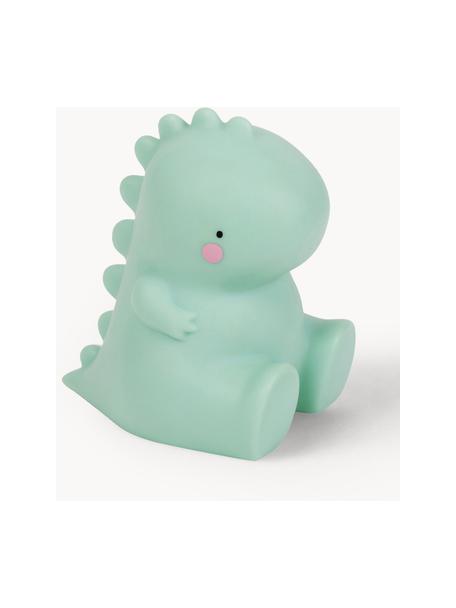 Lampada per bambini con funzione timer T-Rex, Plastica, Verde menta, Larg. 13 x Alt. 13 cm