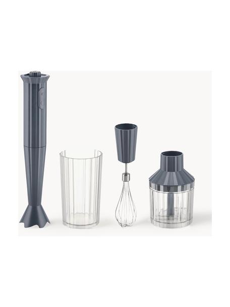 Blender plongeant avec accessoires Plissé, 4 élém., Résine thermoplastique, Gris-bleu, Lot de différentes tailles