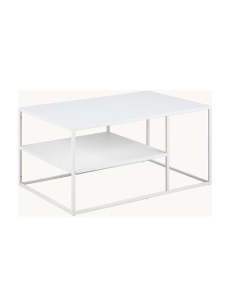 Mesa de centro de metal Neptun, Metal con pintura en polvo, Blanco, An 90 x F 60 cm