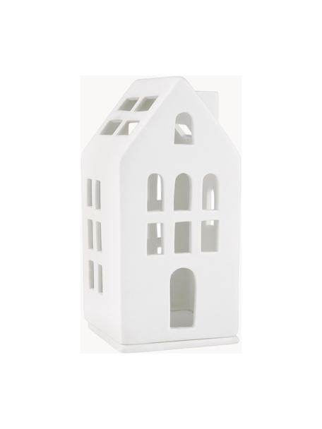 Porcelánový svícen Living, výška 13 cm, Porcelán, Bílá, Š 6 cm, V 13 cm