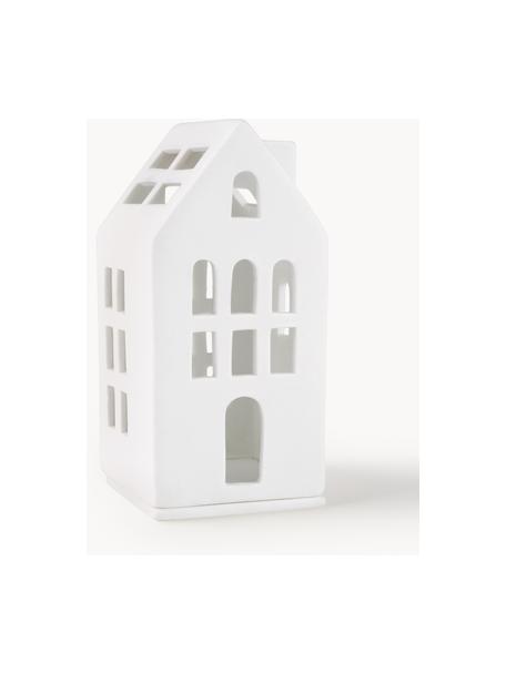 Porcelánový svícen Living, výška 13 cm, Porcelán, Bílá, Š 6 cm, V 13 cm