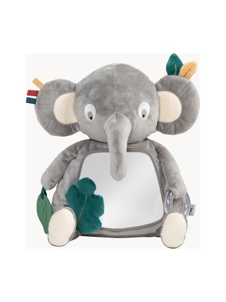 Aktivitätsspielzeug Finley the Elephant, Bezug: 90 % Polyester, 10 % Baum, Grautöne, Bunt, B 23 x H 31 cm