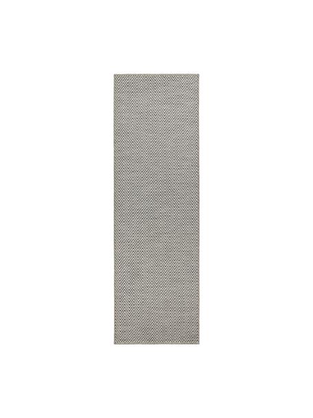 Behúň do interiéru a exteriéru Nature, 100 % polypropylén, Sivá, biela, Š 80 x D 250 cm