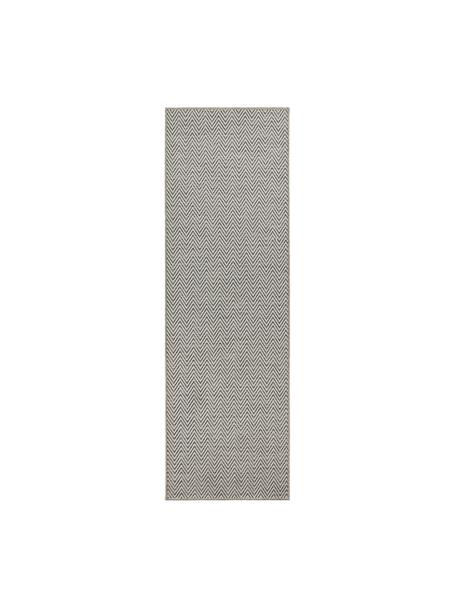 Alfombra de interior/exterior Nature, 100% polipropileno, Gris, blanco, An 80 x L 250 cm