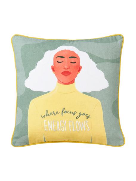 Poťah na vankúš Amana, 100 % bavlna, Energy flows, Š 40 x D 40 cm