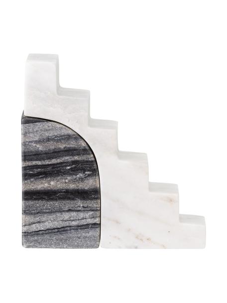 Decoratief object Cido van marmer, Gepolijst marmer, Zwart, wit, B 16 cm x H 16 cm