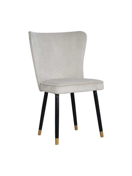Stolička so zamatovým čalúnením Monti, Zamatová svetlosivá, Š 55 x H 66 cm