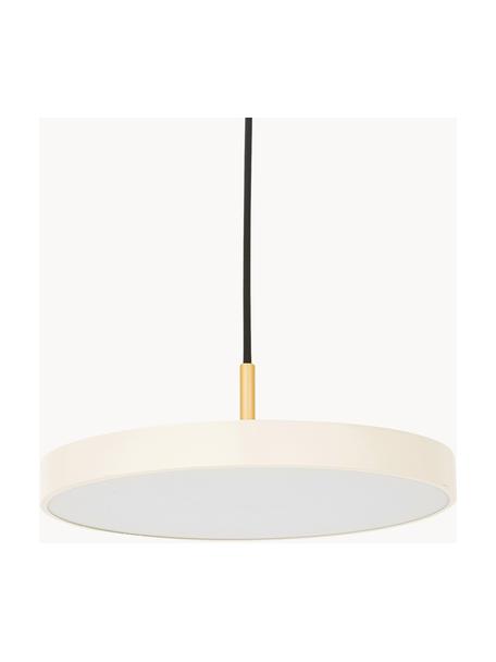 Suspension LED design Asteria, Blanc perle, doré, Ø 31 x haut. 14 cm