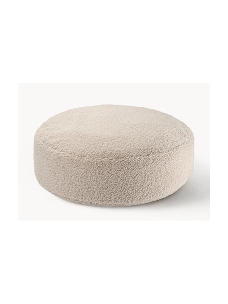 Kinder-Pouf Sugar aus Teddy, Ø 65 cm, Teddy Hellbeige, Ø 65 x H 20 cm