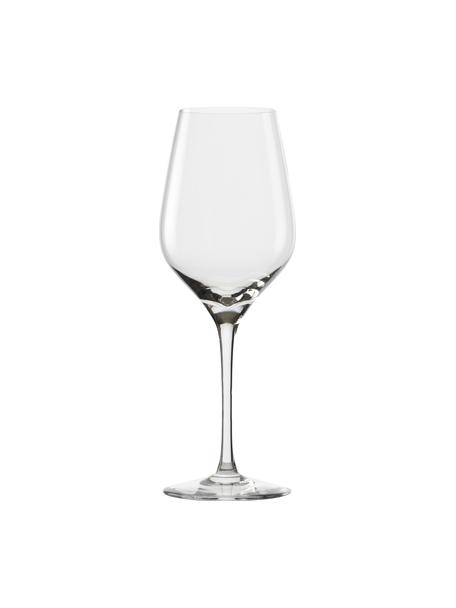 Kristallen witte wijnglazen Exquisit, 6 stuks, Kristalglas, Transparant, Ø 6 x H 23 cm, 420 ml