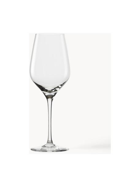 Kristallen witte wijnglazen Exquisit, 6 stuks, Kristalglas

Breng de glamour van kristalglas naar je eettafel! Het glas is uitzonderlijk transparant en zwaar, waardoor het waardevol aanvoelt en er tegelijkertijd goed uitziet. Bovendien maken de filigraansnedes van elk stuk een bijzonder it-stuk dat zowel praktisch als mooi is., Transparant, Ø 8 x H 23 cm, 420 ml