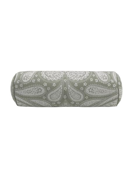 Poduszka wałek z bawełny organicznej Manon, Tapicerka: 100% bawełna organiczna z, Zielony, Ø 18 cm D 50 cm