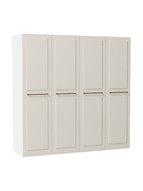 Armoire modulaire beige Charlotte, larg. 200 cm, variantes multiples, Beige clair, Basic Interior, hauteur 200 cm