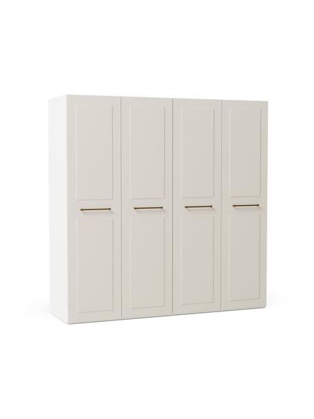 Modulární skříň s otočnými dveřmi Charlotte, šířka 200 cm, více variant, Dřevo, béžově lakované, Interiér Basic, výška 200 cm