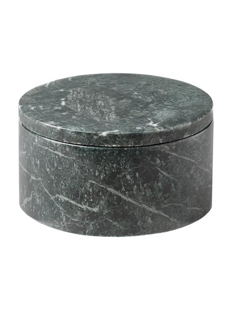 Marmeren juwelendoos Venetië met deksel, Marmer, Groen, gemarmerd, Ø 13 x H 7 cm