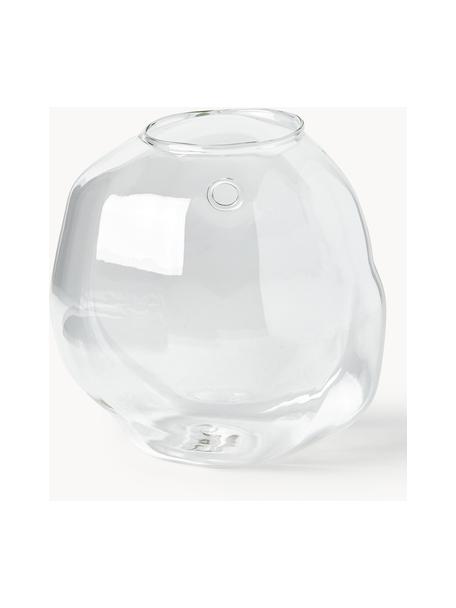 Jarrón de pared Pebble, Ø 18 cm, Vidrio, Transparente, Ø 18 x Al 18 cm