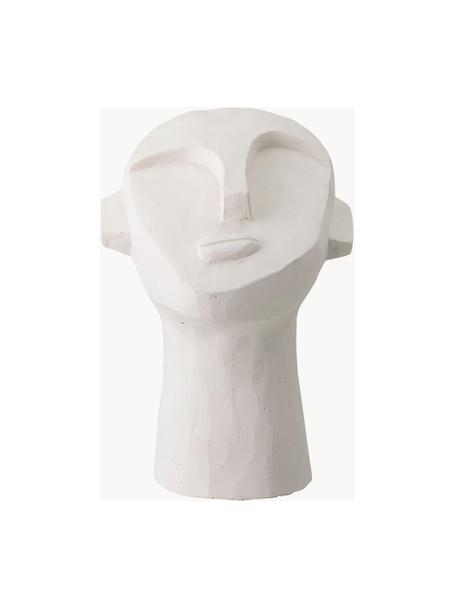 Dekorace Man, Malovaný beton, Bílá, Š 18 cm, V 22 cm