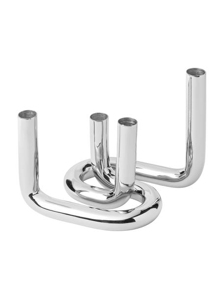 Set 2 candelabri Mars, Metallo, Argentato lucido, Set in varie misure