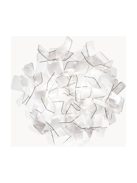 Plafón de plático de diseño Clizia, Pantalla: tecnopolímeros Lentiflex®, Gris claro transparente, Ø 53 x Al 20 cm