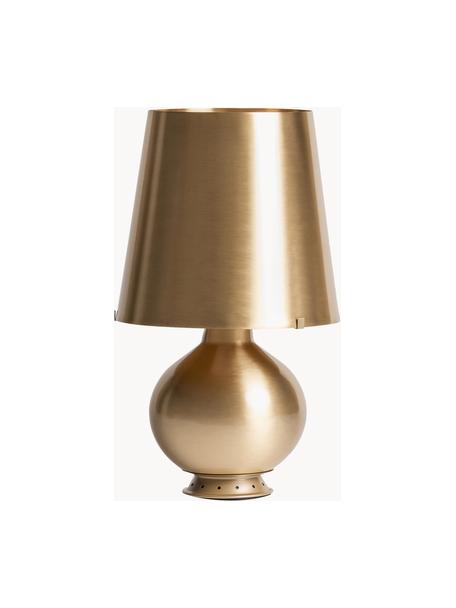 Petite lampe à poser artisanale Fontana, Doré, Ø 20 x haut. 34 cm