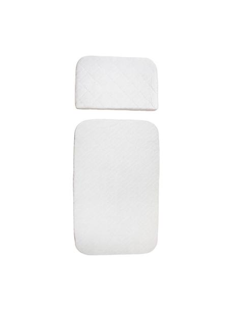 Set 2 materassi per bambini Harmony, Rivestimento: cotone, Bianco, Larg. 70 x Lung. 113 cm
