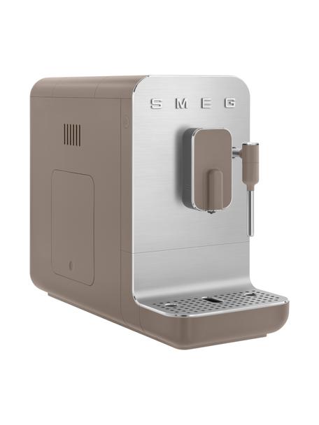 Kaffeemaschine 50's Style in Taupe, Gehäuse: Kunststoff, Taupe, Silberfarben, B 18 x H 34 cm