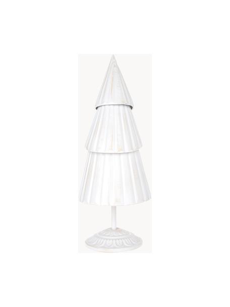 Objet décoratif Noël Helena, Métal, laqué, Blanc, Ø 15 x haut. 38 cm