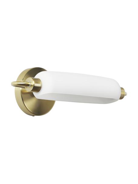 LED-Wandleuchte Tate, Lampenschirm: Opalglas, Goldfarben, Weiß, B 44 x H 15 cm