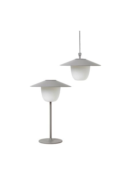 Lampada da esterno portatile e dimmerabile a LED Ani, Paralume: alluminio, Base della lampada: alluminio rivestito, Grigio, Ø 22 x Alt. 33 cm