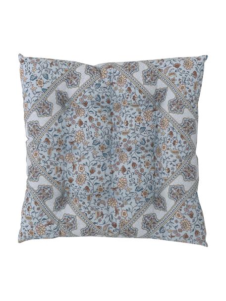 Bavlnený vankúš na stoličku s paisley vzorom Lilou, Modrá, Š 40 x D 40 cm