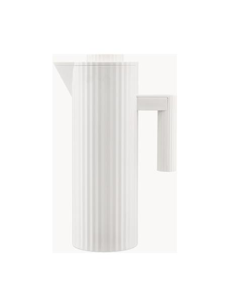 Termo Plissé, 1 L, Resina termoplástica, vidrio, Blanco Off White, 1 L
