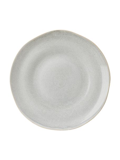 Ručně vyrobené mělké talíře z kameniny Manor, 4 ks, Kamenina, Světle šedá, béžová, Ø 29 cm, V 4 cm