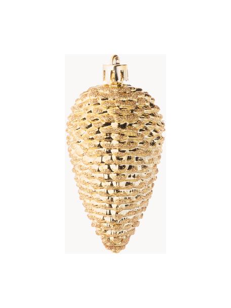 Pomme de pin de Noël Min haut. 8 cm, 6 pièces, Couleur dorée, Ø 5 x haut. 8 cm
