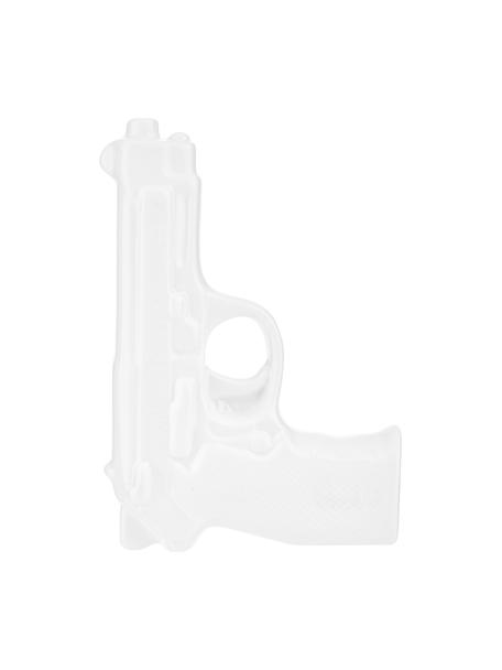Petit vase design en porcelaine Gun, Porcelaine, émaillé, Blanc, larg. 12 x haut. 17 cm