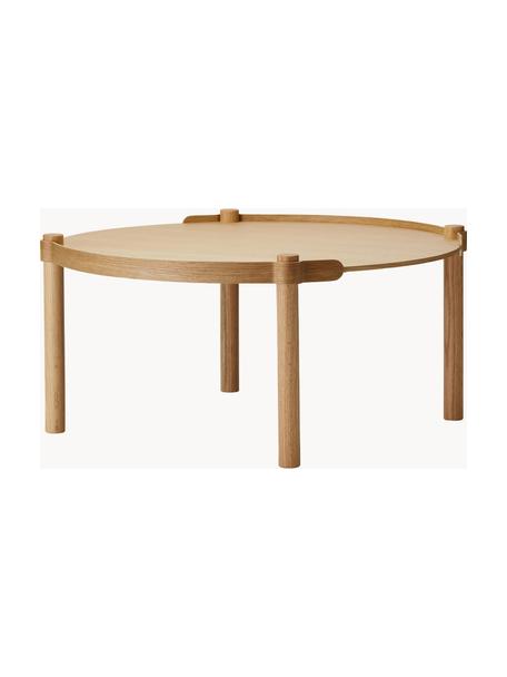 Okrúhly konferenčný stolík z dubového dreva Woody, Dubové drevo, s FSC certifikátom, Dubové drevo, Ø 80 cm