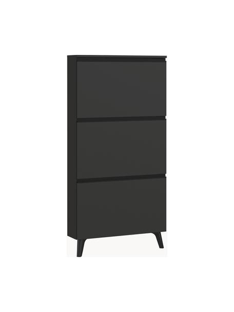 Armoire à chaussures Halem, Anthracite, larg. 67 x haut. 139 cm