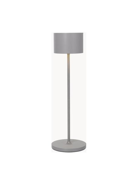 Lampada da tavolo portatile da esterno a LED Farol, Lampada: alluminio verniciato a po, Grigio, Ø 11 x Alt. 34 cm