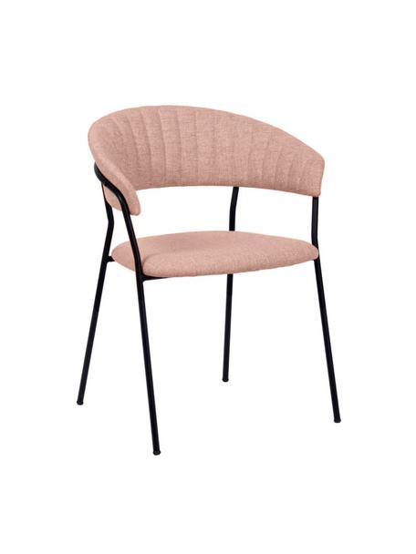 Čalúnená stolička Belle, 2 ks, Lososová, Š 57 x H 54 cm