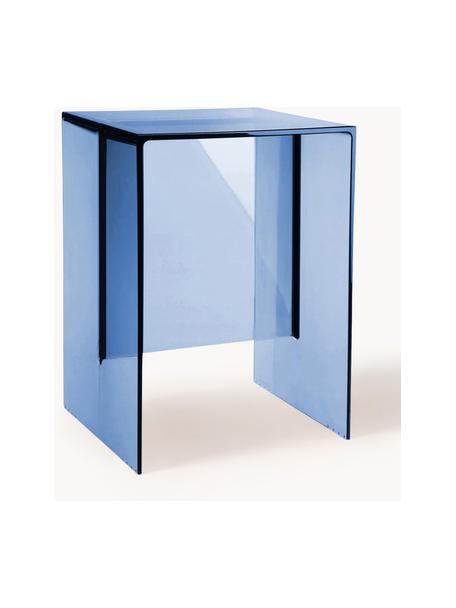 Design Beistelltisch Max-Beam, Kunststoff, Blau, B 33 x H 47 cm