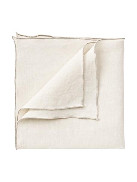 Serwetka z lnu Kennedy, 4 szt., 100% len prany z certyfikatem European Flax, Beżowy, taupe, S 45 x D 45 cm