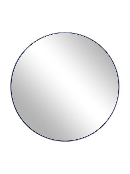 Miroir mural rond cadre en métal bleu Ivy, Bleu, Ø 55 x prof. 3 cm